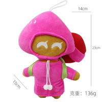 Peluche de jeu de dessin animé Shadow Milk Cookie, poupée anime douce Shadow Milk Cookie Run, peluche bleue de sorcier Shadow Milk Cookie