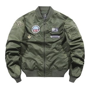 Chaqueta Bomber para Hombre BIGWOOD SPORTS 2026 de Alta Calidad, Otoñal, con Revestimiento, Transpirable, Impermeable, de Secado Rápido, con Cierre de Cremallera Reversible - Product Image 1