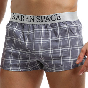 Sous-vêtements de <span class=keywords><strong>pyjama</strong></span> pour <span class=keywords><strong>homme</strong></span>, caleçons boxer pour <span class=keywords><strong>homme</strong></span>, coton doux et confortable, populaires, amples, shorts de sport, culottes - Product Image 1