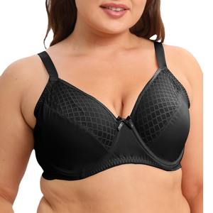 Soutien-gorge en <span class=keywords><strong>maille</strong></span> à carreaux ultra-mince 34-48CDEF Sous-vêtements pour filles Grande poitrine Petit - Product Image 5