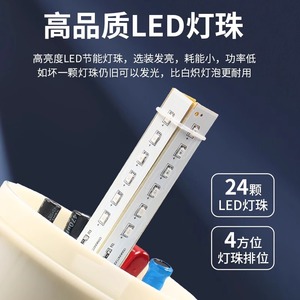 ไฟเตือนแบบหมุน Chkl Led รุ่น Lte-1121j Ac220v สีแดง พร้อมเสียงเตือน 90db กันน้ำ กันฝุ่น - Product Image 4