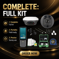 Récepteur de topographie GPS GNSS RTK série E1 SingularXYZ, kit complet avec collecteur de données et mireur de centrage