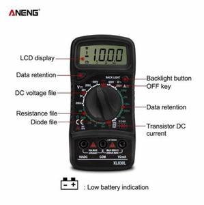 ANENG XL830L มัลติมิเตอร์แบบดิจิตอล LCD เครื่องวัดโวลต์มิเตอร์ แอมมิเตอร์ AC/DC/OHM เครื่องทดสอบกระแสไฟฟ้า - Product Image 5