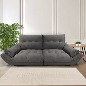 โซฟา 3 ที่นั่ง วีโว่ บิ๊ก แฟมิลี่ ผ้าสีเทาเข้ม - Product Image 1