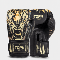 Gants de boxe pour adultes 6oz-16oz en cuir PU avec rembourrage absorbant les chocs, poignet réglable en velcro, équipement de sparring Muay Thai MMA OEM