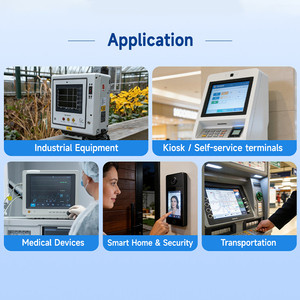 Écran tactile capacitif IPS 10,1 pouces 1024x600 800 Nits 10 points -20 ° -70 ° Écran à cadre ouvert compatible avec la carte Raspberry Pi - Product Image 2