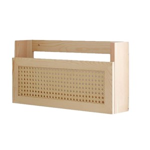 Cajas de almacenamiento tejidas a mano de estilo japonés, cestas de almacenamiento para colgar en la pared, para la sala de estar, cubierta para periódicos y router. - Product Image 5