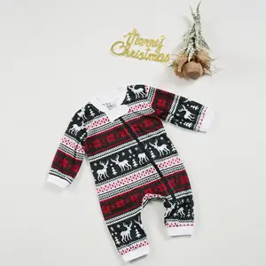 Pyjama de famille à imprimé de flocons de neige, tenue de noël, style occidental, nouvelle collection