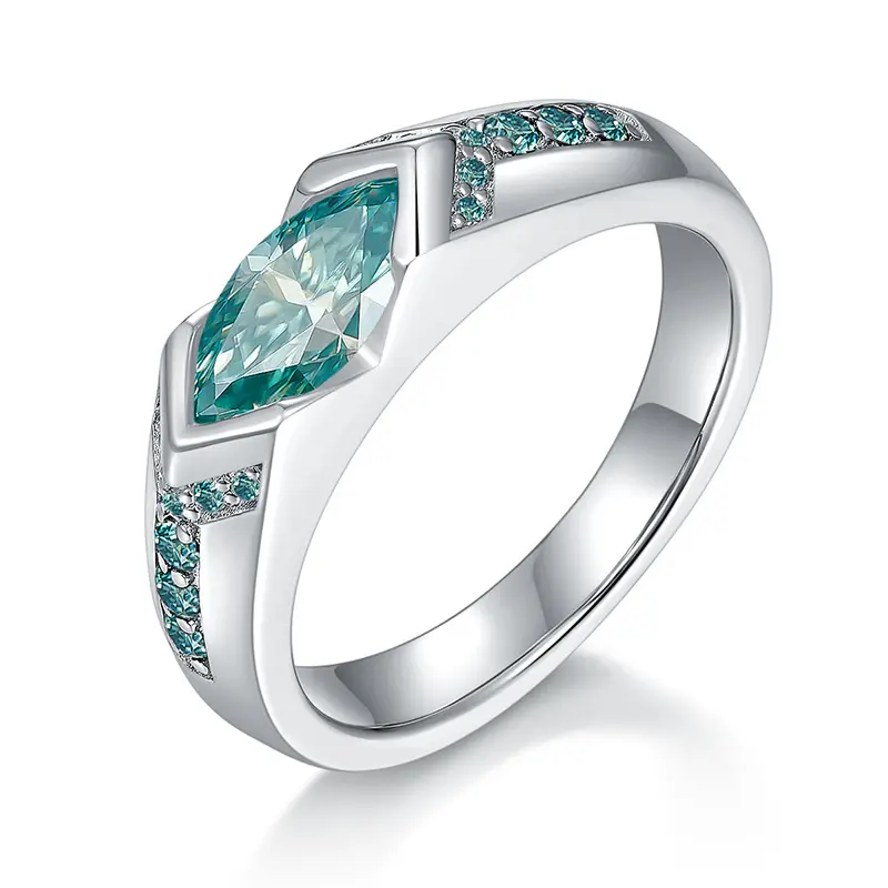 VVS Wedding Diamond Engagement Men Moissanite Ring