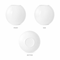 Abat-jour en verre sodocalcique à surface lisse, fourni par le fabricant, avec structure stable pour lampe commerciale
