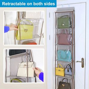 4 <b>Large</b> Pockets Over the Door Organizer PVC Foldable Wall Mount Hanging Storage Bag for Bedroom Pantry Closet Dorm Baby Storage - Product Image 4