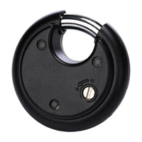 Cadenas rond en alliage de zinc de 70 mm, durable, à combinaison 4 chiffres, pour porte et entrepôt