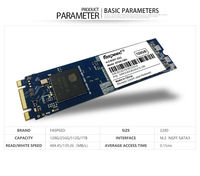 Faspeed Disque SSD pour ordinateur portable M.2 NGFF 2280 128 Go 256 Go 512 Go SSD Disque dur Nvme M2 Ssd
