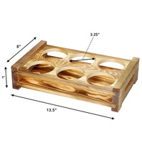 Porte-boissons Six porte-verres whisky serveur en verre universel pour la maison