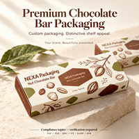 Boîtes d'emballage personnalisées pour barres chocolatées, vente en gros, logo imprimé, cartons pliants en carton, tailles entièrement personnalisables
