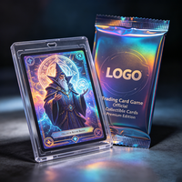 Fabricant de cartes à collectionner personnalisées pour jeux de cartes à échanger (TCG) en papier holographique avec emballage booster en feuille métallisée et impression