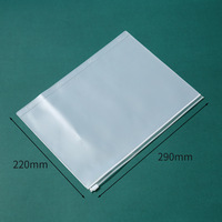 Enveloppes en plastique à fermeture éclair, format A4 B5, mat, auto-scellantes, pochettes givrées, vente en gros