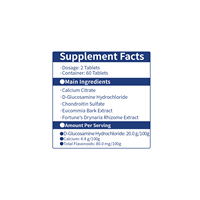 Comprimés à croquer multivitaminés et minéraux 600mg Calcium Glucosamine Chondroïtine ISO9001 HACCP Vente en gros OEM en vrac