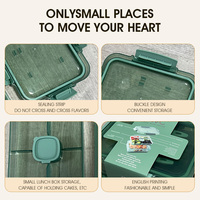 Boîte à lunch personnalisée Maisons Wholeware sans BPA avec couvercle en plastique, conservation de la fraîcheur et design écologique pour enfants