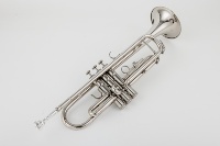 Brass Nickel Plated Finish Rust Resistant BB Tone Trumpet with 3-Piston Stainless Steel Valves for Beginners to Professionals