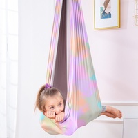 Balançoire de thérapie intérieure, balançoire sensorielle pour enfants autistes, TDAH, TDS, hamac suspendu élastique et confortable pour la thérapie