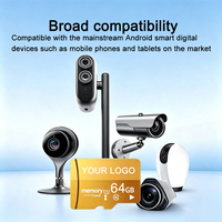 Carte mémoire TF promotionnelle C10 en gros, carte SD 16 Go 32 Go 64 Go 8 Go 4 Go 256 Go en solde, adaptée aux smartphones et appareils photo