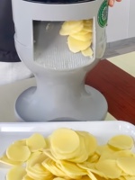 Machine à couper les légumes multifonctionnelle professionnelle, trancheuse électrique commerciale pour les frites, usine de transformation des légumes