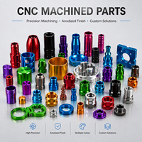 Pièces usinées CNC en aluminium anodisé multicolores personnalisées pour lampe torche électronique, accessoires de moteur RC