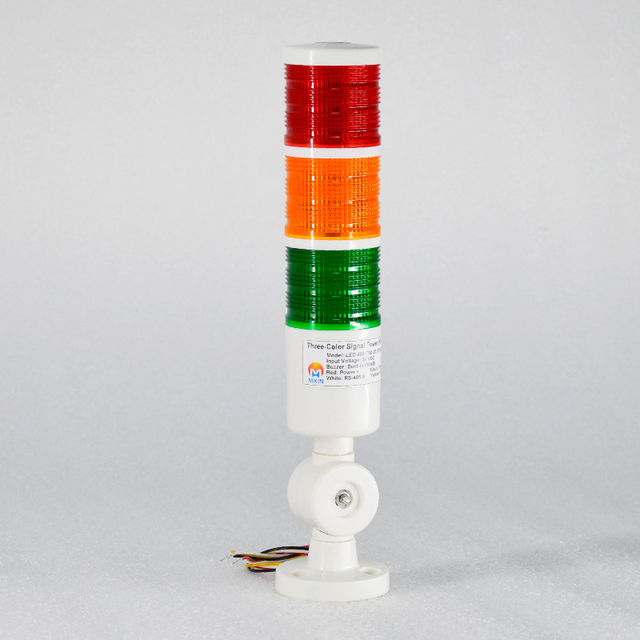 Industrial RS485 Modbus Signal Tower Light 3 Color LED Stack Light with Buzzer