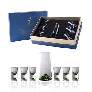 Iceberg Dispenser vino proiettile tazza uso casa cristallo verde creativo graduato Set <span class=keywords><strong>regalo</strong></span> per il vino - Product Image 6