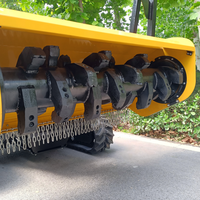Broyeur forestier industriel à télécommande, diesel, robuste, pour le défrichage des terrains de montagne, autopropulsé, pente de 60 degrés, brosse