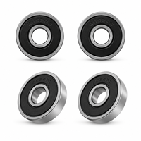 Roulement à billes à gorge profonde de précision P0 scellé en acier chromé 5x13x4mm 695-2RS, étanche, pour micro-moteur, instrument électronique