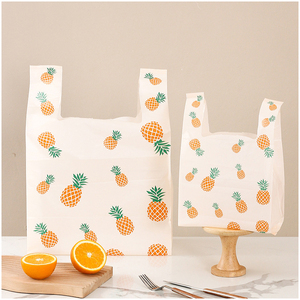 Wholesale Plastic T-Shirt <b>Bag</b> for Grocery Supermarket Retail Packaging with Flat <b>Pack</b> and Custom Print Bulk Supply Orders - Product Image 5