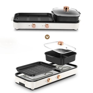 MeiShengFa Pococina 1980W Household Indoor 2 in 1 Multifunctional Electric Grill with Hot <b>Pot</b> - Product Image 2