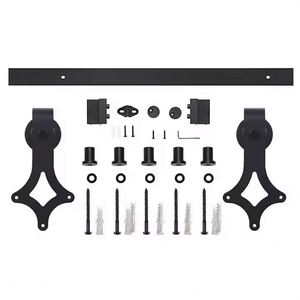 Kit de Herrajes para Puerta Corredera WEKIS con Acabado Satinado, Deslizamiento Suave y Silencioso, Acero, Latón y Aleación de Zinc, para Hoteles y Edificios - Product Image 5