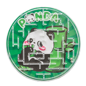 Panda Mini Handheld <b>Marble</b> Maze <b>Game</b> Plastic Puzzle Toy For Kids Age 2 4 Years Unisex Green Color - Product Image 5