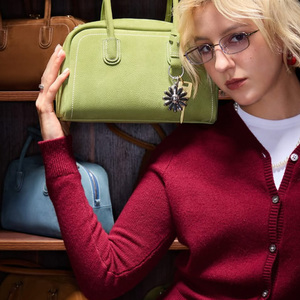 Women's High Quality Double Shoulder Strap <strong>Luxury</strong> Christmas Gift Style Double Zipper Ladies Portable Bowling Fashion Tote Bag - Product Image 2