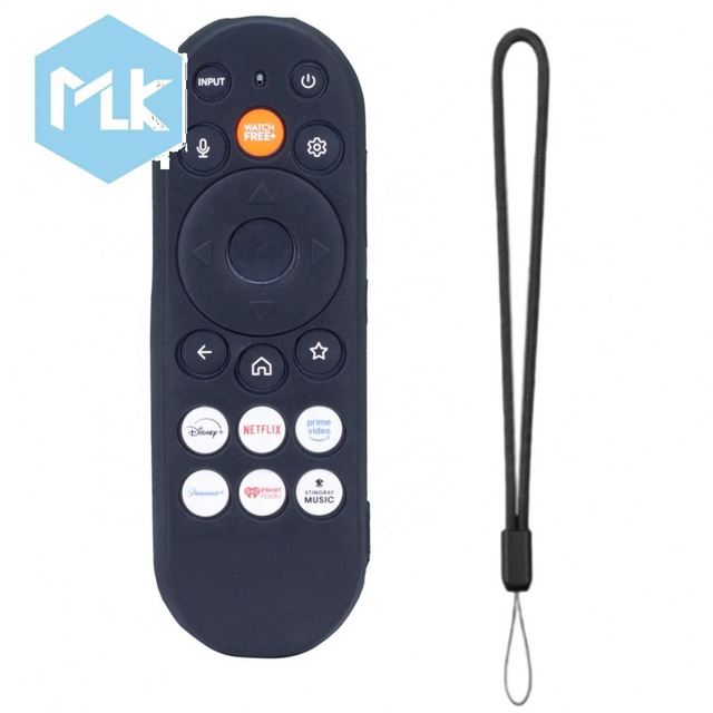 MLK New Luminous Hollow Silicone Remote Cover Anti Drop Anti Slip Protective Case Sleeve Use for VIZIO XRT290 TV Remote