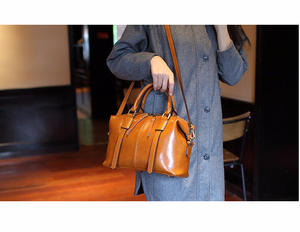 Sac à main Andong pour femmes et filles, en cuir de vache véritable, sac à bandoulière tendance, sacs à main à poignée supérieure - Product Image 4