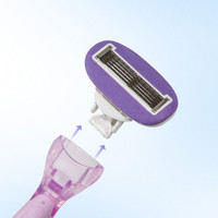 Rasoir manuel pour femmes Breeze à 5 lames, rasoir à long manche pour femmes, pour les soins personnels quotidiens