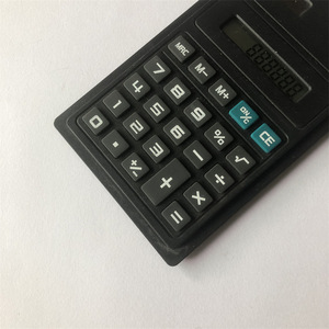 Black Digital Calculator With Battery Power Small Screen ABS Material For Office Use - Product Image 3