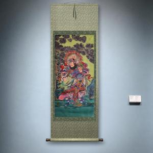 Peintures d'images bouddhistes des Quatre Royaux Dieux du Ciel, dessinées à la main, qualité artistique, sur papier Xuan de soie, pour la bénédiction spirituelle - Product Image 2