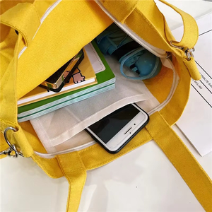 Túi Tote Canvas in hình tùy chỉnh giá rẻ, nhiều màu sắc, nhận in logo và màu sắc theo yêu cầu, túi đựng đồ tạp hóa bằng cotton hữu cơ - Product Image 4