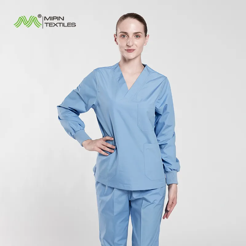 Fabricante 2023 Personalizar Enfermagem Médica Jogger Scrubs Uniforme De Enfermagem Do Hospital Mulher Top Scrub Terno