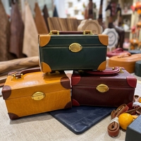 Boîte à bijoux de luxe en cuir pleine fleur faite à la main avec tiroir miroir pour bagues, boucles d'oreilles, colliers – Organisateur de voyage portable haut de gamme, idéal comme cadeau