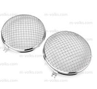 Grilles de phare en acier inoxydable/Stoneguard compatibles avec VW Type 1 Beetle Type 2 Bus