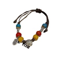 Nouveau bracelet en céramique vintage de style chinois, cordon perlé, style ethnique féminin, mode danse du lion, couple