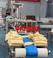 Ligne de production de burritos Vicmai automatique en acier inoxydable, pour tortillas, viande et légumes, haute capacité