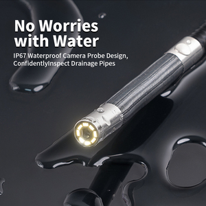 Endoscope Camera with Light <b>HD</b> Waterproof Flexible 6.4MM Automotive Snake Inspection Camera Compatible Android iOS - Product Image 3