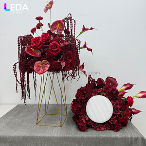 LEDA Boule de fleurs artificielle petite taille pour centre de table romantique, idéale pour événements, fêtes et mariages - Product Image 3